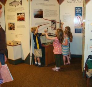 The exhibits are interactive and very kid-friendly.