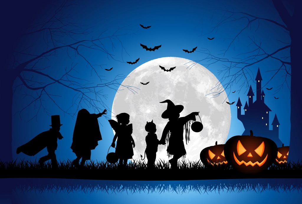 Image result for Pictures of Children on trick or treating
